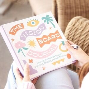 Studio Oh! Vision Board Journal 7x8 Guided Workbook 128 Pages Spiral Hardcover